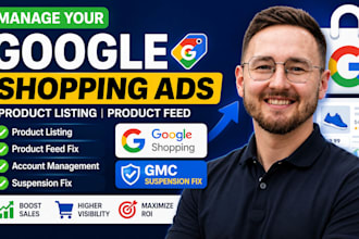 manage your google shopping ads product listing product feed fix suspension gmc