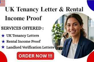 draft UK solicitor tenancy and  rental income proof document