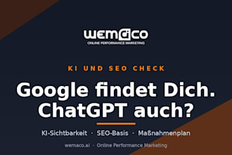 audit your website for SEO and ai visibility in a 10 page report