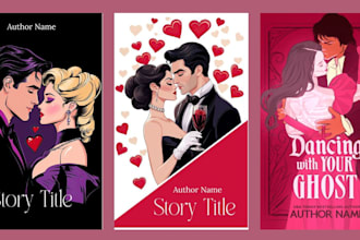 do dark romance book cover , book cover illustration
