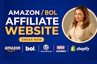 build automated amazon affiliatewebsite that earns passive income,shopify,bol