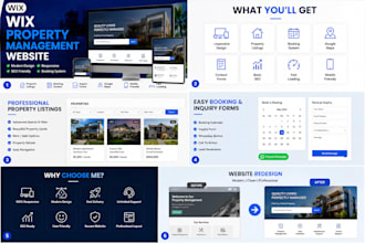 design a professional wix property management website