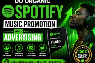 do organic spotify music promotion and advertising