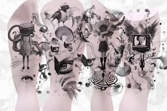 design a custom microrealistic tattoo with cinematic fine detail