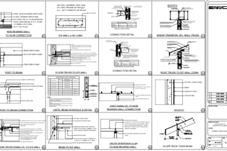 review and draw architectural plans, mep drawings and garage conversions