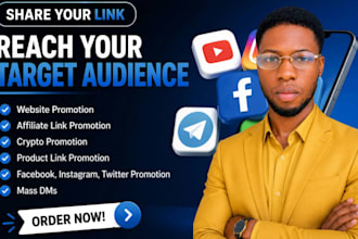 share link promote website product link to 890,000 audience on facebook USA UK