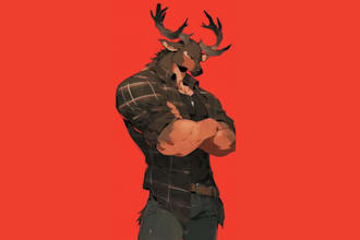 draw custom furry art, fursona, character and anthro illustration