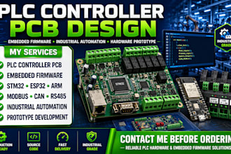 plc controller pcb design, embedded firmware, industrial prototype development