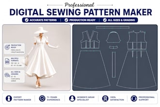 be your professional digital sewing pattern maker