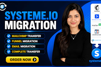 migrate mailchimp activecampaign mailerlite clickfunnels kartra to systeme io