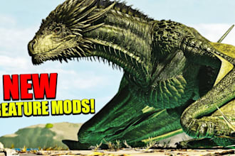 create a ark survival ascended creature mod, ark server