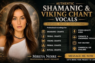 record shamanic chant, tribal chant, viking chant, primal chant, ritual chant