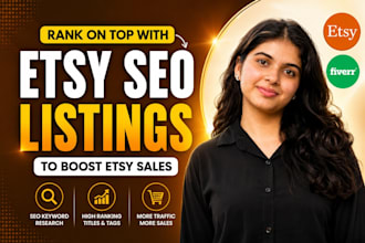 do etsy SEO for etsy listings to rank and boost etsy sales