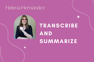 transcribe and summarize into study guides