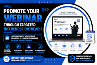 promote your webinar via targeted influencer outreach