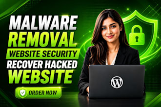provide wordpress malware removal and website security recover hacked website