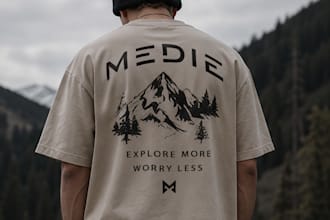 do a minimale and  a principal logo with mockups
