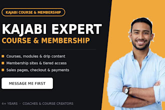 build your kajabi online course, membership site, sales funnel