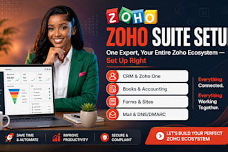 setup zoho crm zoho one books people creator accounting form site mail dns dmarc