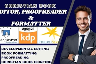 developmental edit, proofread christian book, faith base, daily devotional