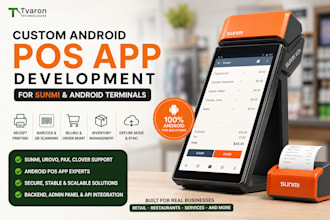 build a custom pos application for sunmi, clover, and android terminals