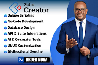 setup zoho CRM, zoho one, zoho creator, sites, zia agent, commerce and inventory