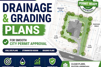 provide drainage and grading plans for smooth city permit approval