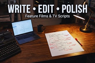 write edit polish elevate screenplay movie script as a script doctor, synopsis