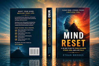 do modern book cover design, ebook cover and kindle cover for amazon KDP