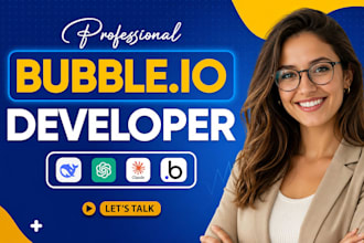 do bubble io website development nocode web build bubble saas bubble mvp ai apps