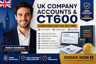 prepare UK company accounts and file ct600 corporation tax return