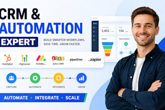 hubspot gohighlevel automation zoho crm pipedrive monday com zapier integration