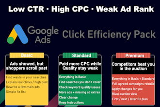 google search ads click efficiency diagnosis and fix pack
