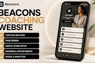 create beacons coaching website for coaches and consultants appointment booking