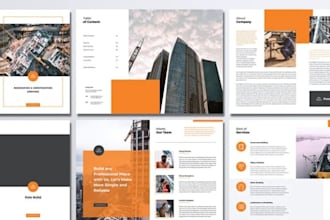 design property development company profile, construction brochure and booklet