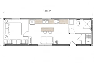 design modern tiny house plans and container home blueprints in autocad revit