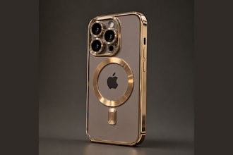 create premium phone case design, 3d modeling and realistic rendering