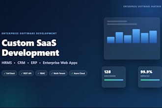develop a custom saas hrms crm erp business web application