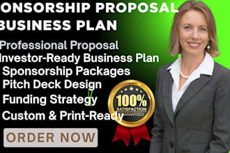 design pro sponsorship deck, business sponsorship deck, proposal presentation