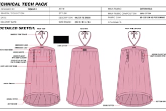 create techpack for your fashion and activewear brand