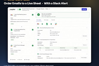 build your zapier automation to connect gmail, sheets, slack and hubspot