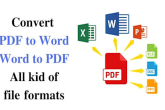 do pdf to word or pdf to excel file