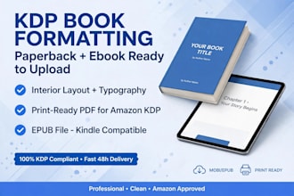 format your book for kdp paperback and ebook