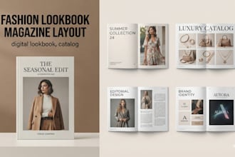 design fashion lookbook magazine brand lookbook flipbook digital lookbook design