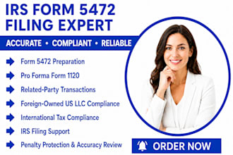 prepare and advise on irs form 5472 for foreign owned US llcs