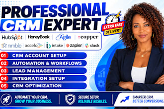 do hubspot honeybook agile copper nimble accelo intake automation zapier slack