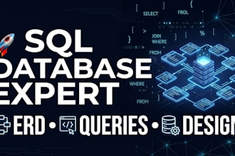 do sql database project, sql queries, mysql, postgres sql