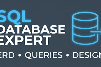 do sql database project, sql queries, mysql, postgres sql