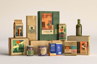 design artistic pouch and packaging