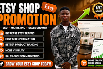 do etsy shop promotion, etsy SEO and marketing to boost etsy sales and traffic